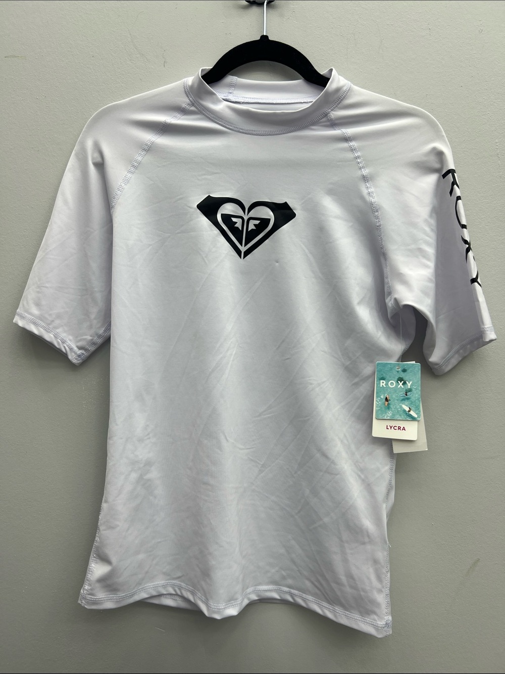 Roxy Women’s White Short-Sleeve Rash Guard